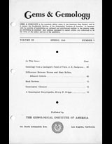 Gems & Gemology, Spring 1940, Vol. 3, No. 5