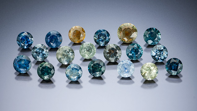 Alluvial Montana sapphire samples Alluvial Montana sapphire samples