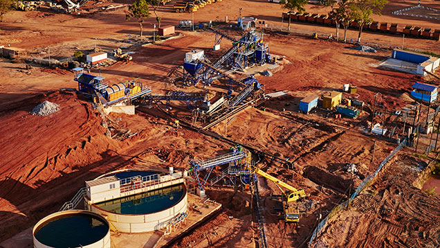 fig11-223186-636x358.jpg. Aerial view of MRM ruby washing plant.