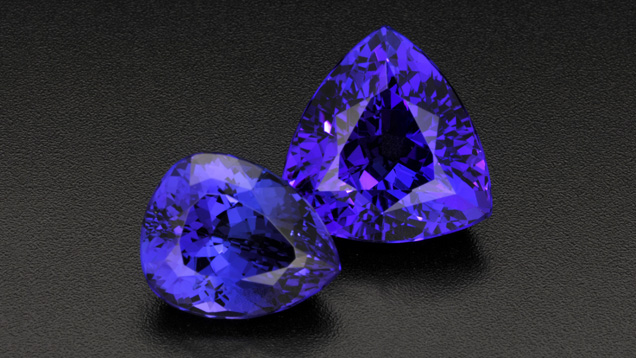 Intense Violetish Blue Tanzanite